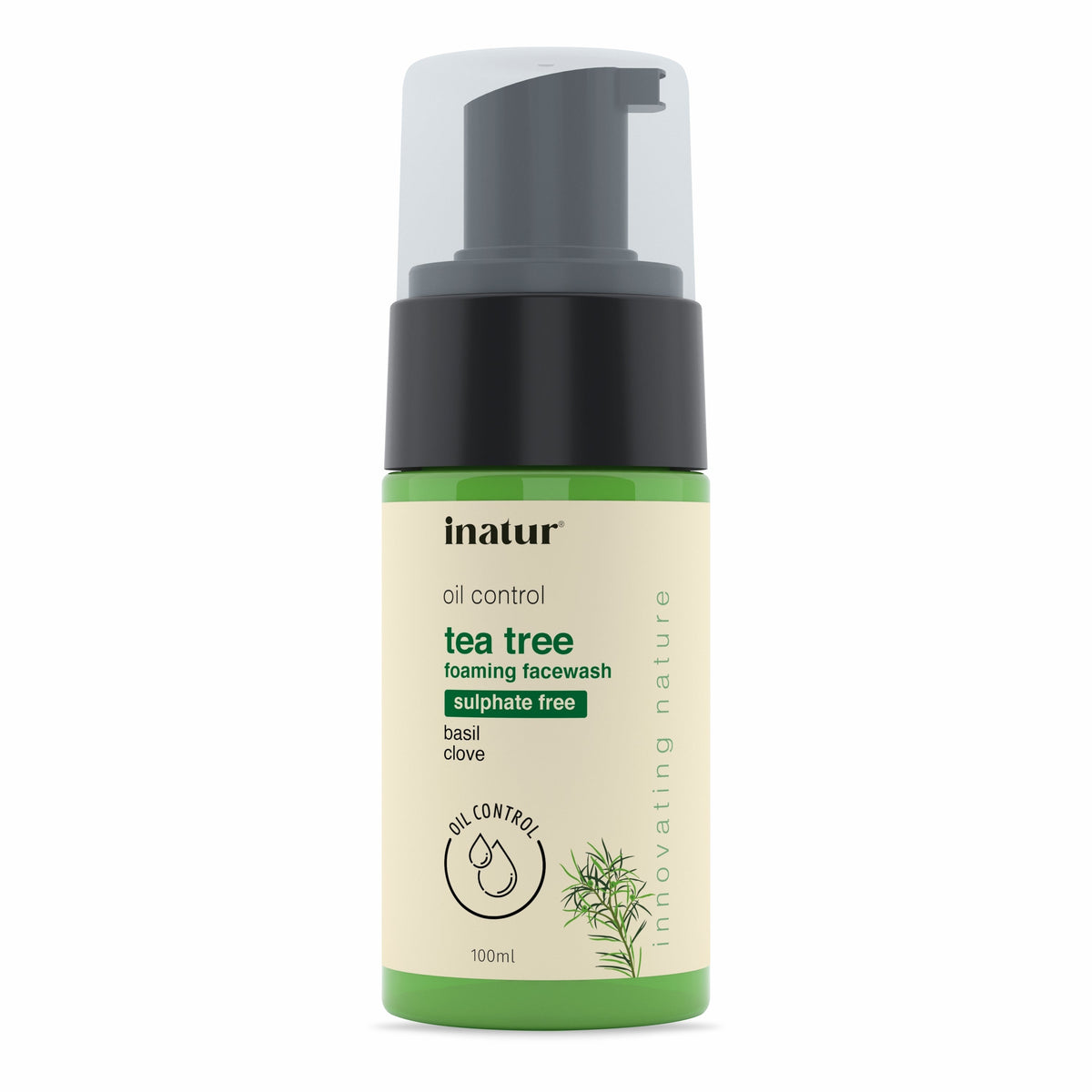 Inatur Tea Tree Foaming Face Wash | Grocsy