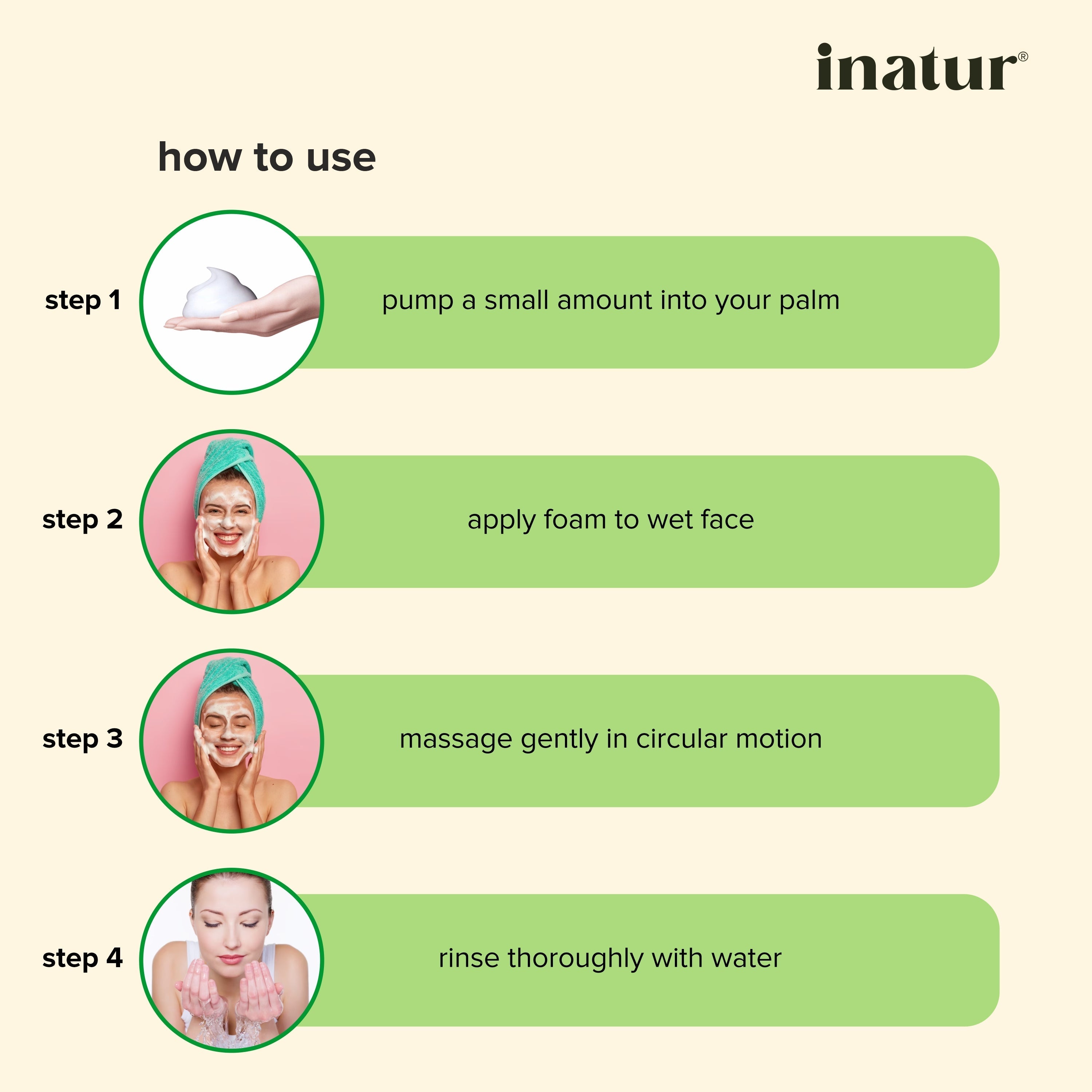 Inatur Tea Tree Foaming Face Wash | Grocsy