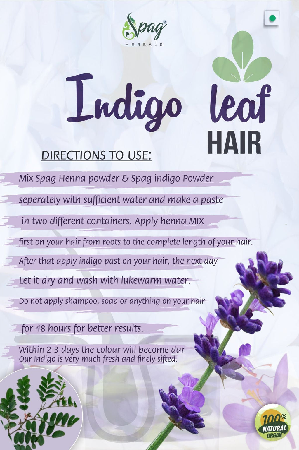 Spag Herbals Premium Indigo Powder | Grocsy