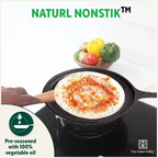 The Indus Valley CASTrong Cast Iron Cookware Set: Tawa+ Kadai (Wok model), Kitchen Set for Home, Pre-seasoned, 100% Pure, Toxin-free, Tadka Pan | Grocsy