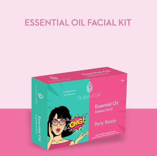 Glamveda Essential Oils Facial Kit-Party Ready | Grocsy