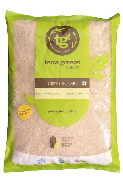 Terra Greens Organic Sonamasuri Brown Rice | Grocsy