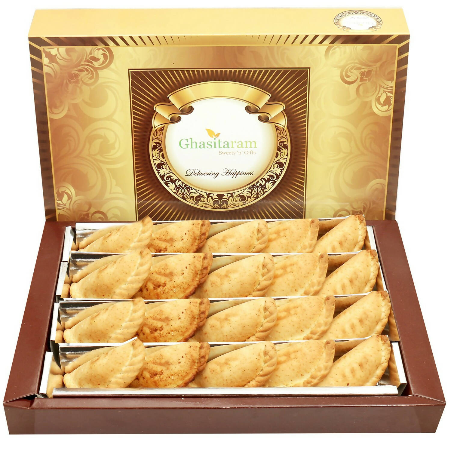 Ghasitaram Holi Sweets - Air Fried/ No Oil Diet Gujiyas | Grocsy