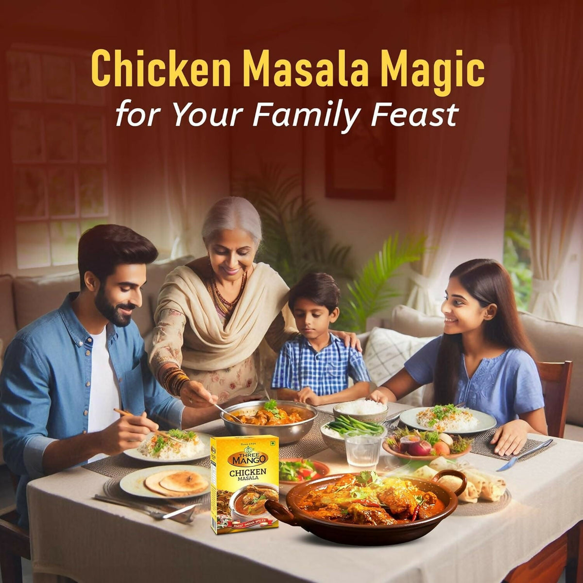 Three Mango Chicken Masala Powder | Grocsy