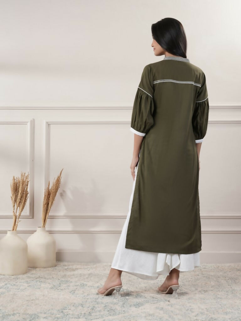 Joban Fashion Women's Khakhi V - Neck Dress | Grocsy