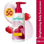 mcaffeine Brightening Raspberry Rush Serum Body Lotion SPF 50 PA+++ | Grocsy