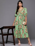 Ahalyaa Women's Traditional wear Lehnga Choli - Green | Grocsy