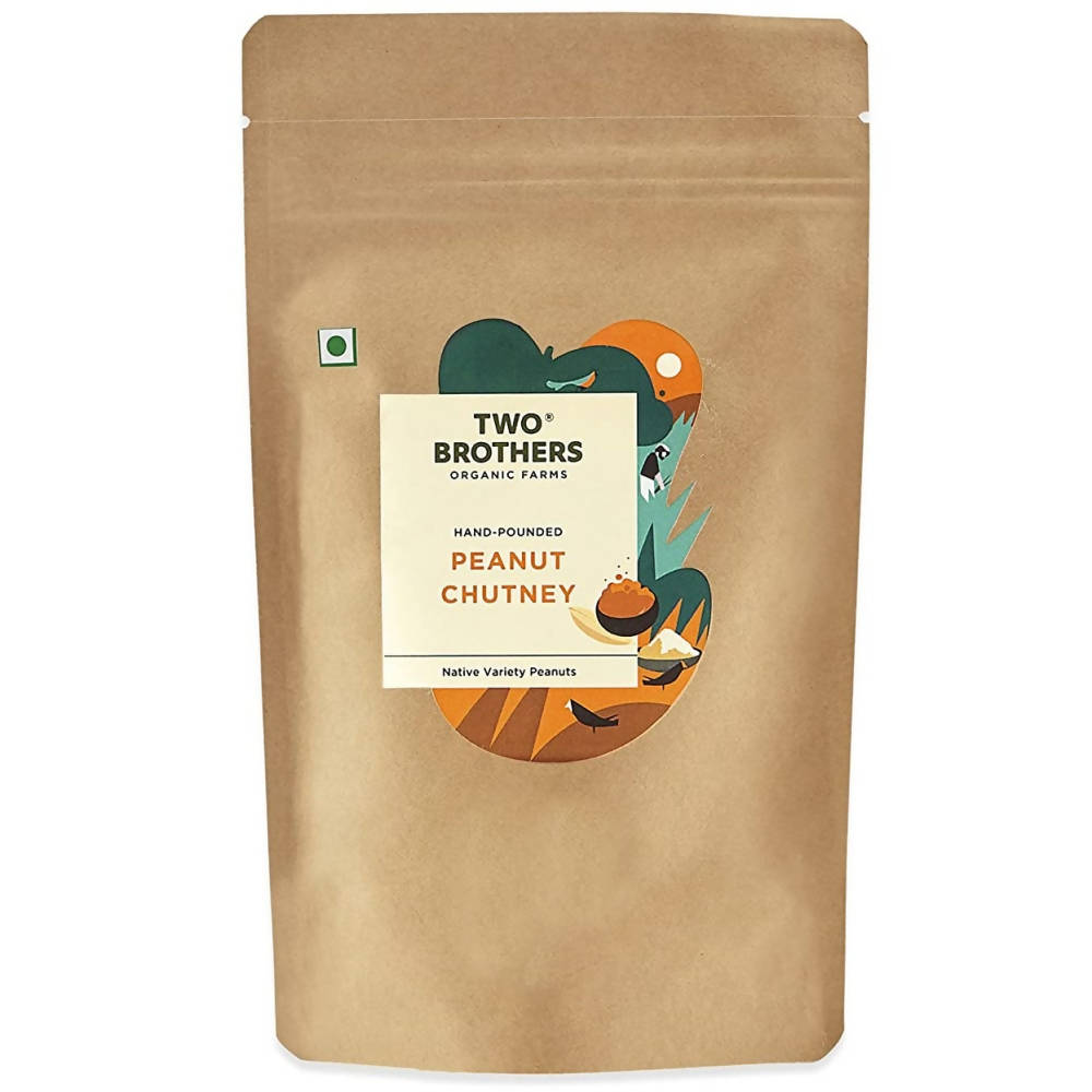 Two Brothers Organic Farms Peanut Chutney Hand Pounded | Grocsy