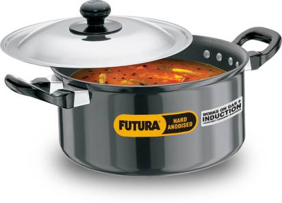 Hawkins Futura Non-stick Stewpot 20 cm Diameter 3 L with Lid (INST30) | Grocsy