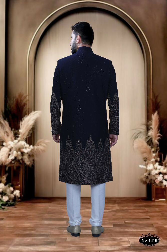 Joban Fashion Men's Blue TR Kurta with Pyjama | Grocsy