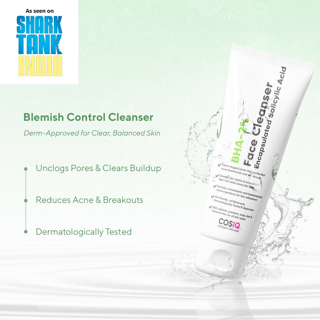 Cos-IQ BHA-2% Salicylic Acid Face Cleanser | Grocsy