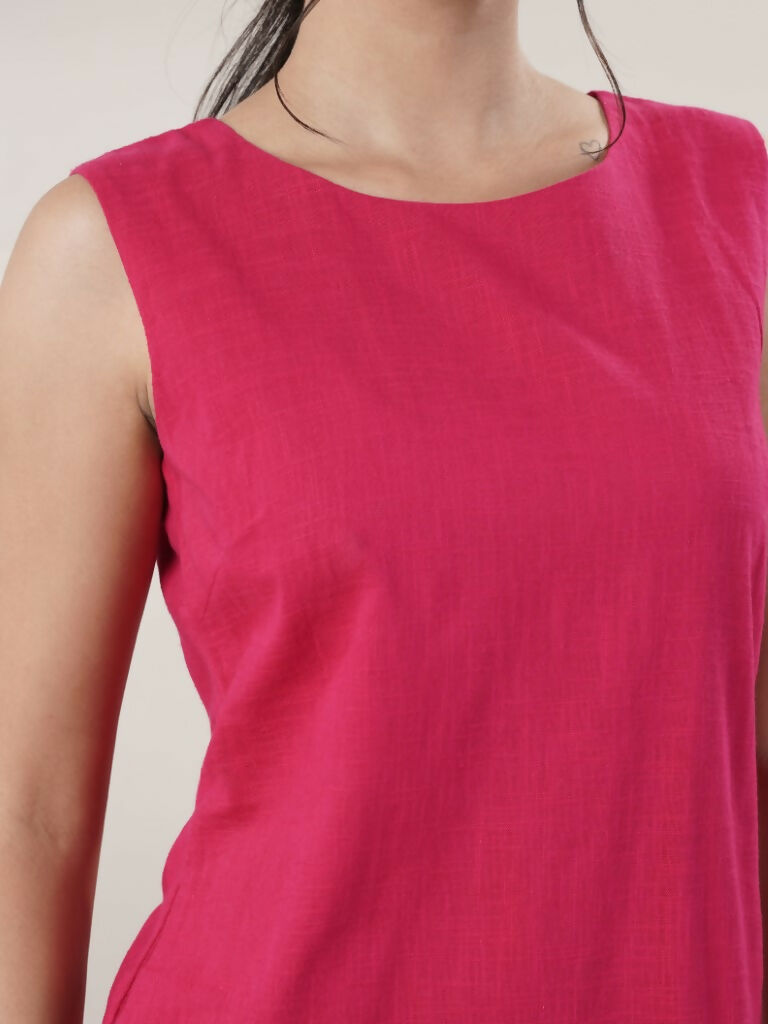 Joban Fashion Women's Fuchsia Short Dress | Grocsy