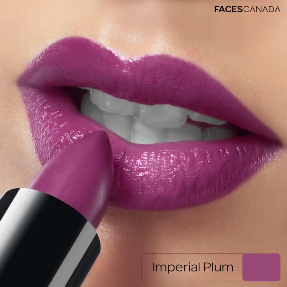 Faces Canada Creme Finish Lipstick - Imperial Plum 23 | Grocsy