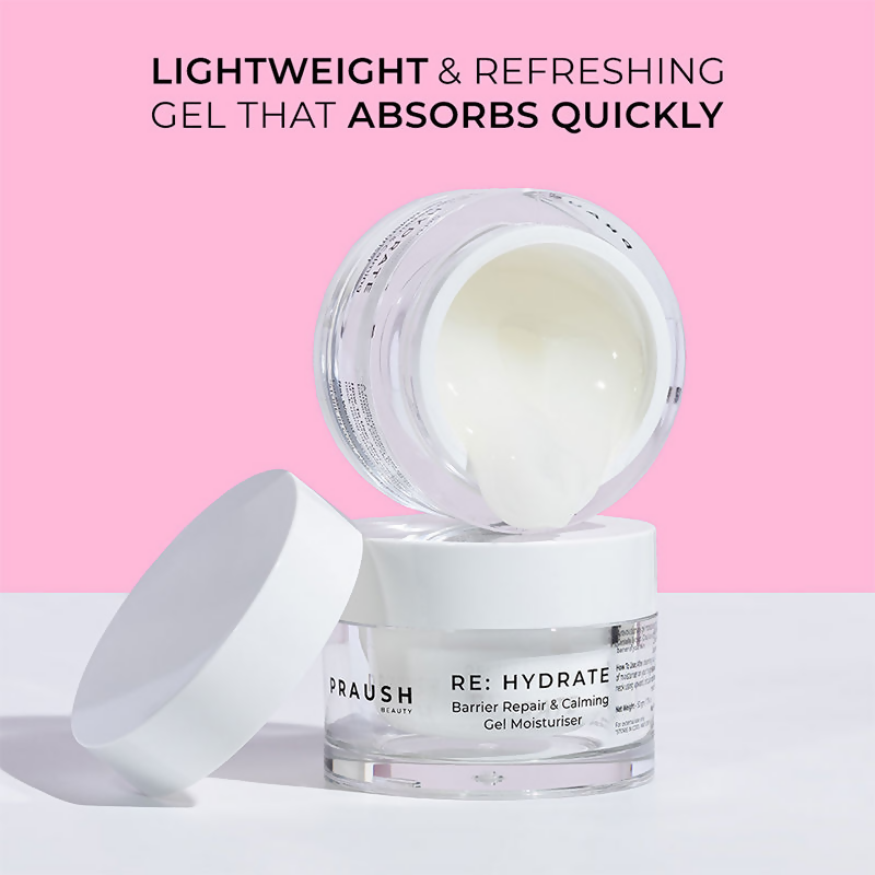 Praush Beauty RE: Hydrate Barrier Repair & Calming Gel Moisturiser | Grocsy