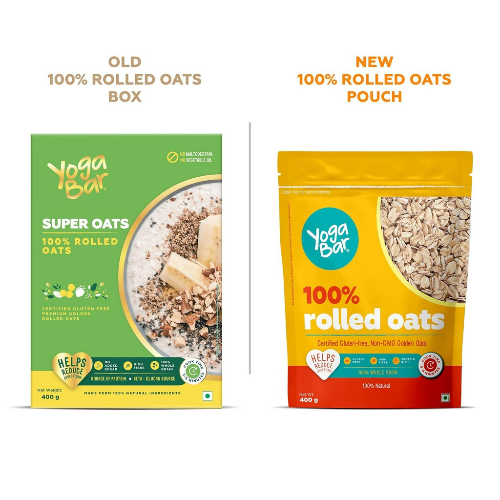 Yoga Bar 100% Rolled Plain Oats | Grocsy
