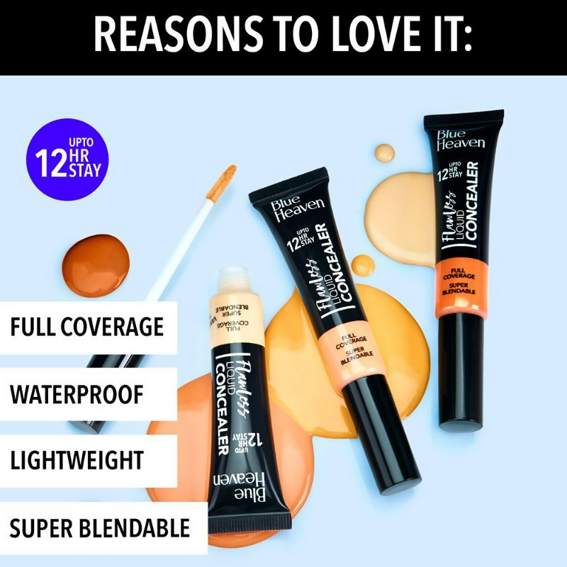 Blue Heaven Flawless Liquid Concealer 201 - Cream | Grocsy