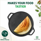 The Indus Valley CASTrong Cast Iron Cookware Set: Tawa+ Kadai, Kitchen Set for Home, Pre-seasoned, 100% Pure, Toxin-free, Induction, Tadka Pan | Grocsy
