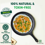 The Indus Valley CASTrong Cast Iron Cookware Set: Tawa+ Kadai+ Frypan, Kitchen Set for Home, Pre-seasoned, 100% Pure, Induction, Tadka Pan | Grocsy