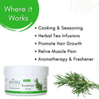Mystiq Living Dried Rosemary Leaves for Hair Growth | Grocsy