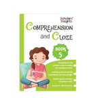 Scholars Insights Comprehension and Cloze Grade 5|English Vocabulary, Grammar Skill Book 5| Ages 10-11 Years | Grocsy