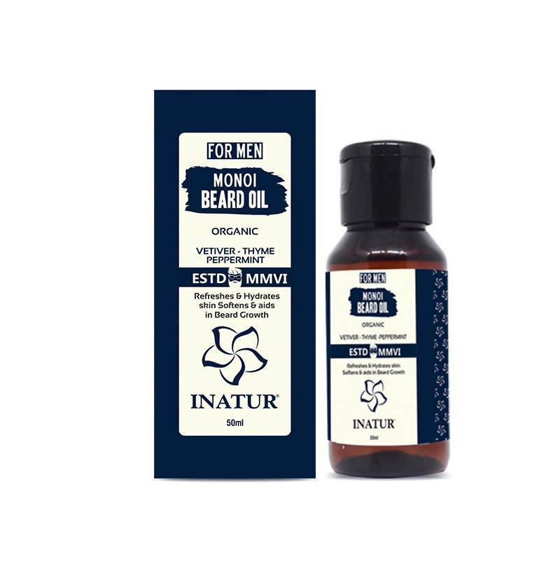 Inatur Monoi Beard Oil For Men | Grocsy