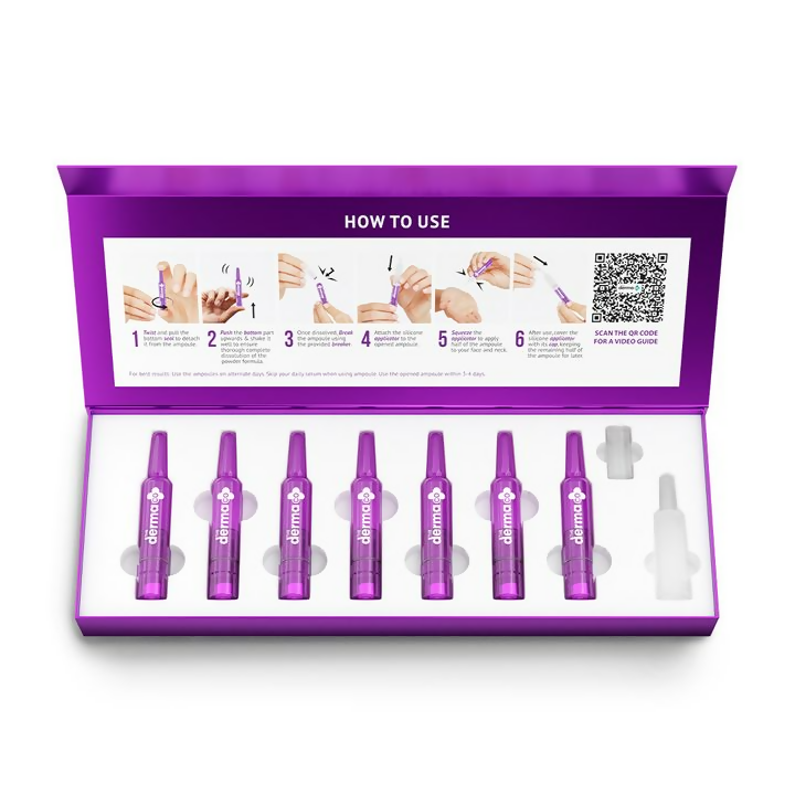 The Derma Co 15% Vitamin C Intense Brightening Ampoule Kit | Grocsy