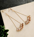 Bling Accessories Metallic Chain And Glass Crystal Earrings | Grocsy