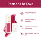 TAC - The Ayurveda Co. Liquid Matte Cosmic Pink Lipstick | Grocsy
