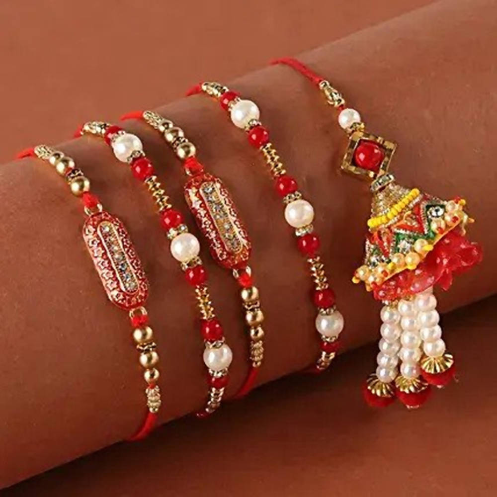 Capsule & Pearl Rakhis With Lumba | Grocsy