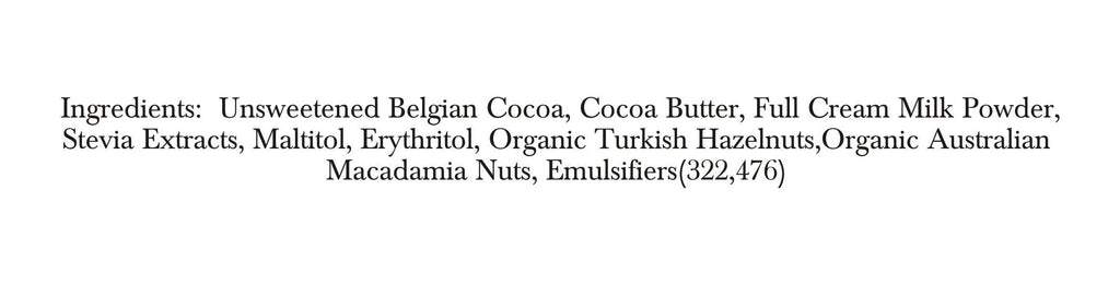 Zevic Belgian Couverture Chocolate with Organic Turkish Hazelnuts and Australian Macadamia Nuts | Grocsy