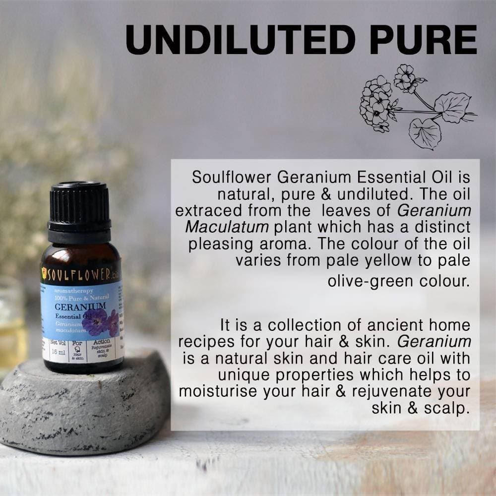 Soulflower Geranium Essential Oil | Grocsy