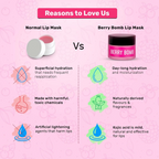 Enn Berry Bomb Tinted Lip Mask For Intense Hydration With Natural Berries Extract & Hyaluronic Acid | Grocsy