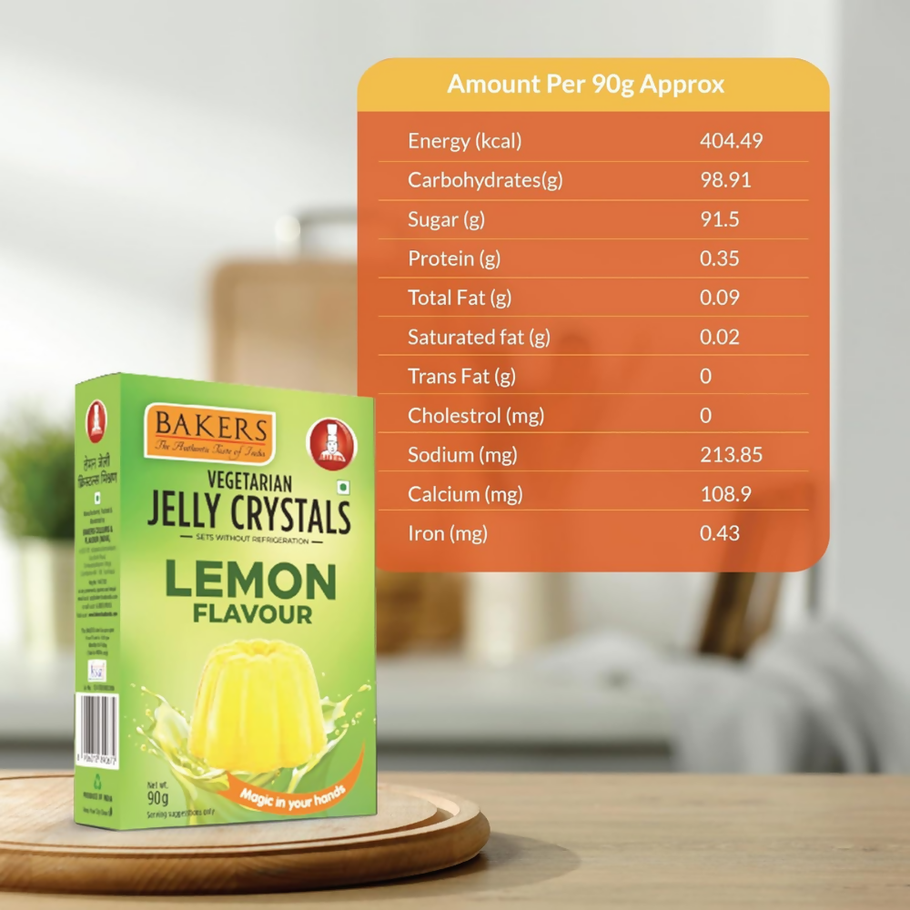 BAKERS Jelly Crystals - Lemon Flavour | Grocsy
