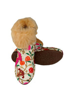 Tiny Bugs Girls Embroidered Anckle Ethnic Boots-Beige | Grocsy