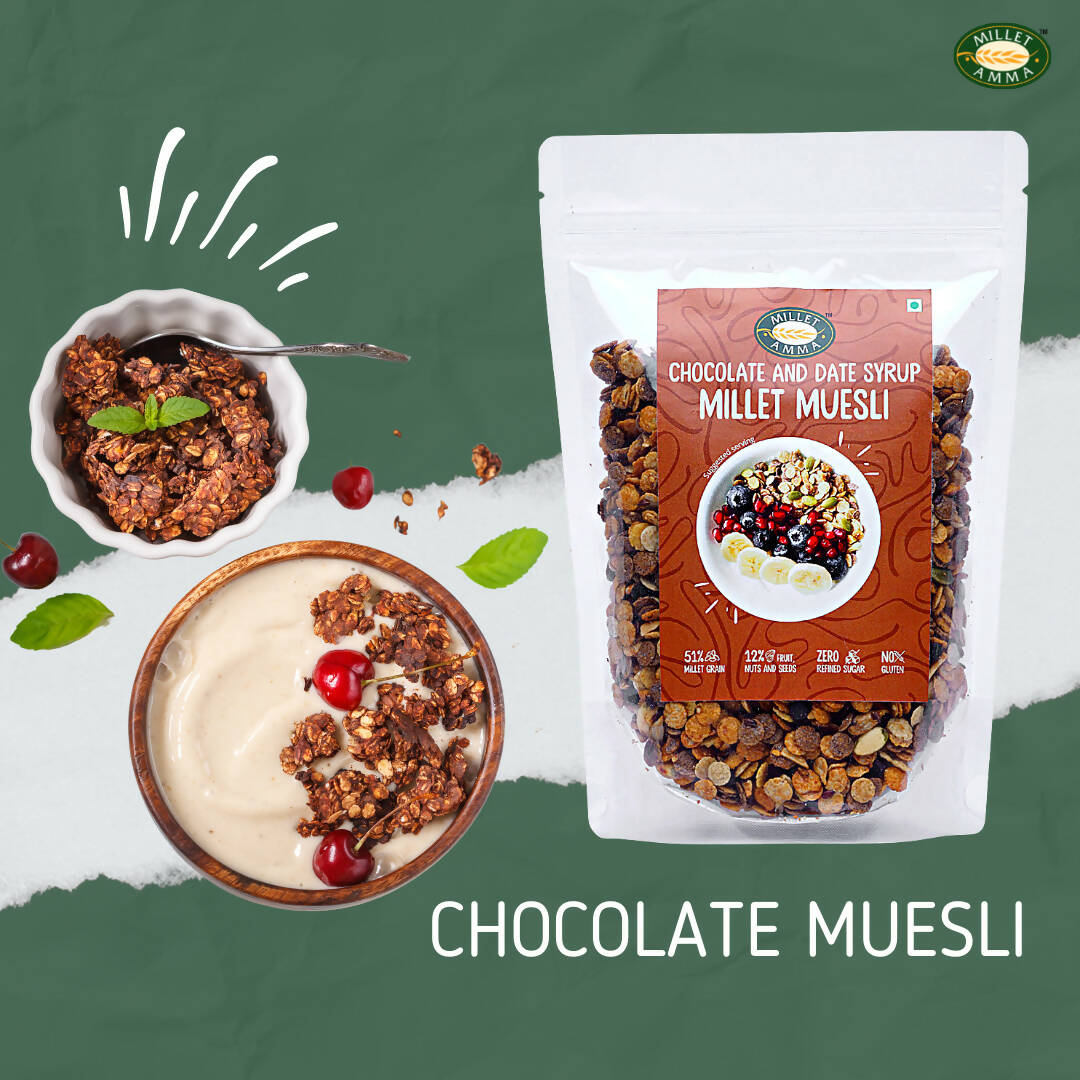 Millet Amma Chocolate Muesli | Grocsy