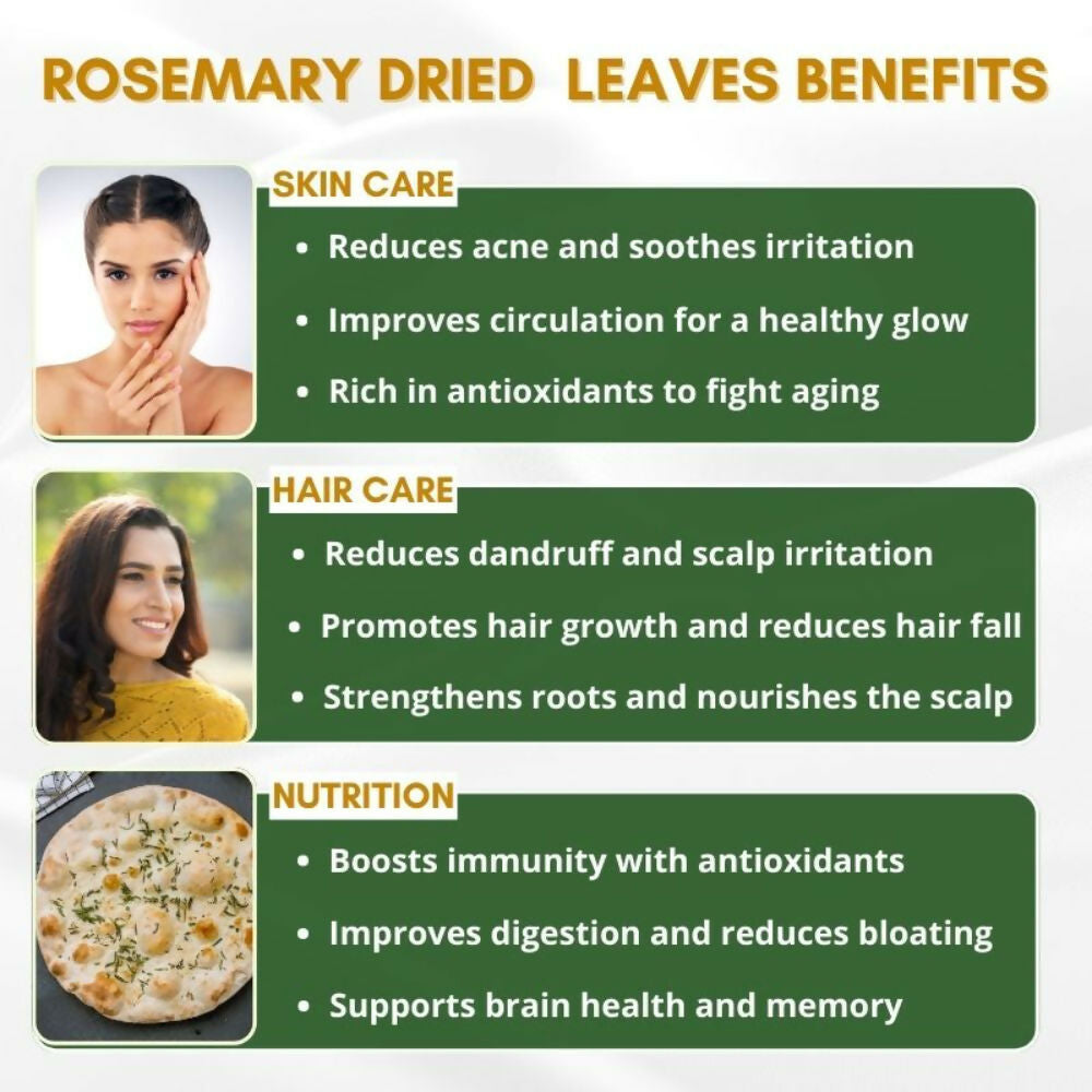 Mystiq Living Dried Rosemary Leaves for Hair Growth | Grocsy