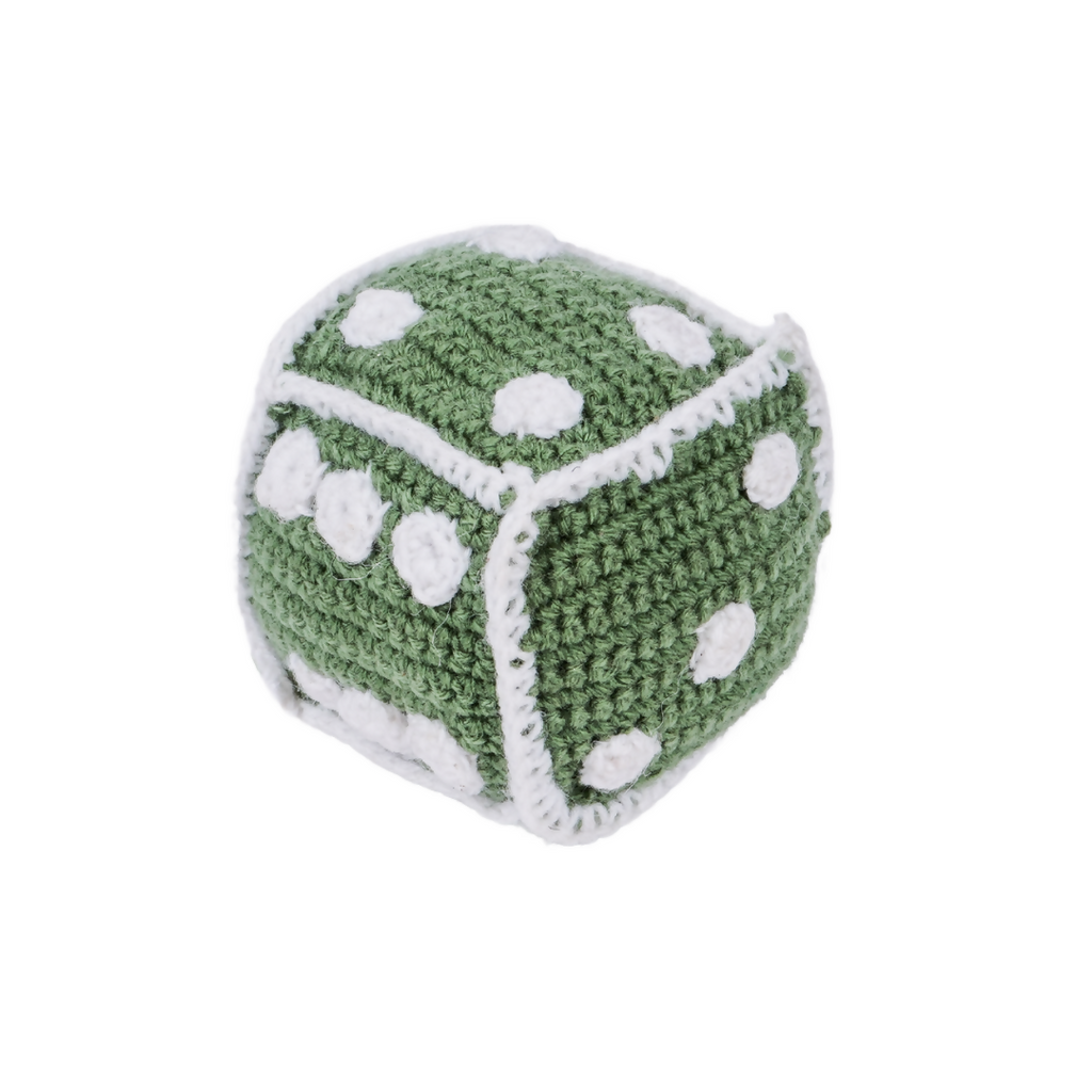 Nesta Toys Handmade Crochet Dice (7cm), Math Learning Toy, Educational Toy for Babies & Kids | Grocsy