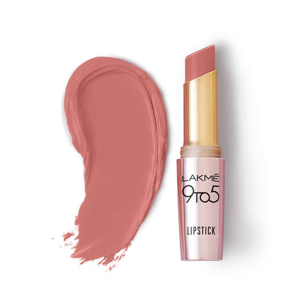 Lakme 9TO5 Primer + Matte Lipstick-Blushing Nude | Grocsy