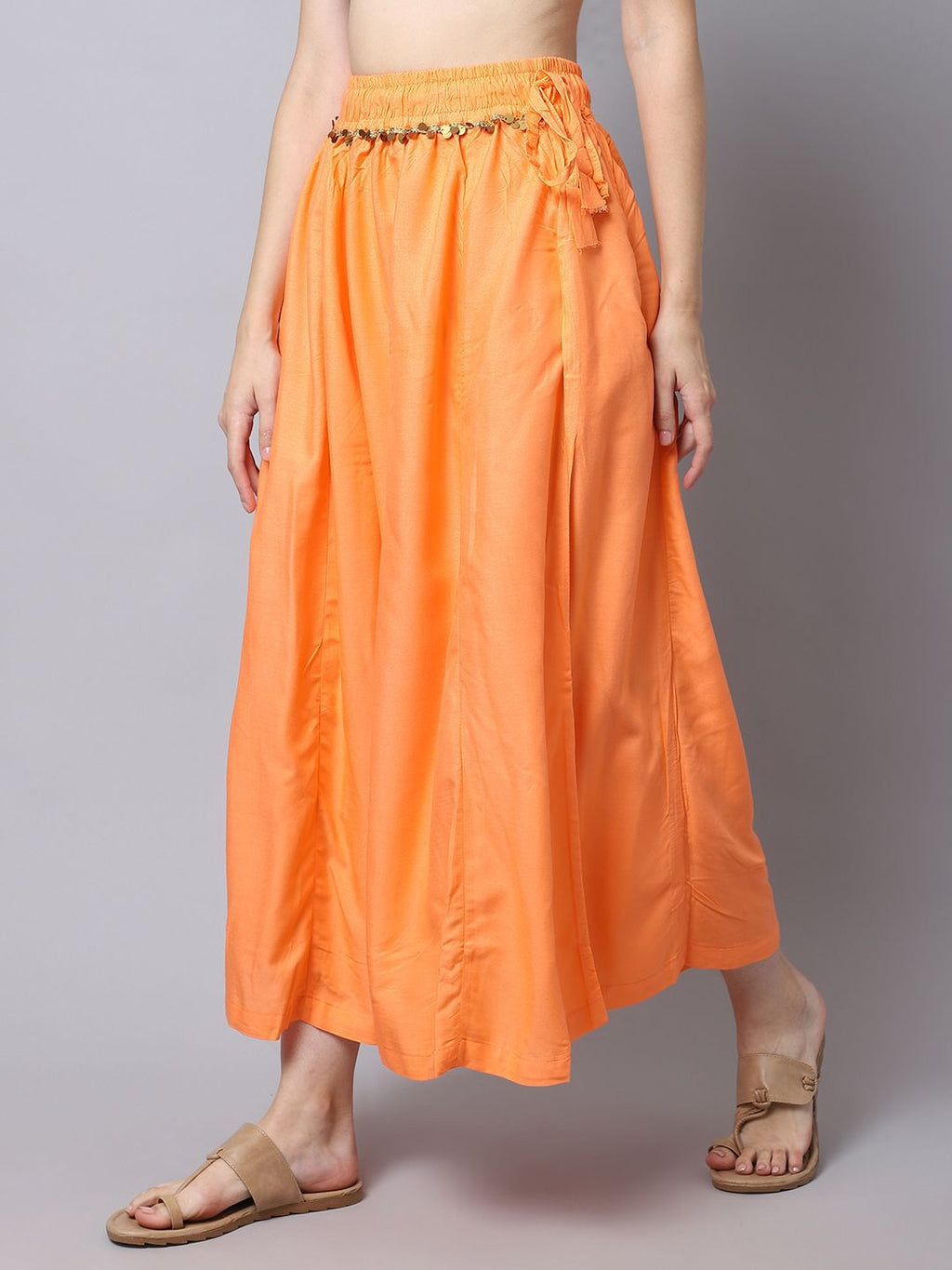 TAG 7 Women Embellished Flared Ethnic Palazzos | Grocsy