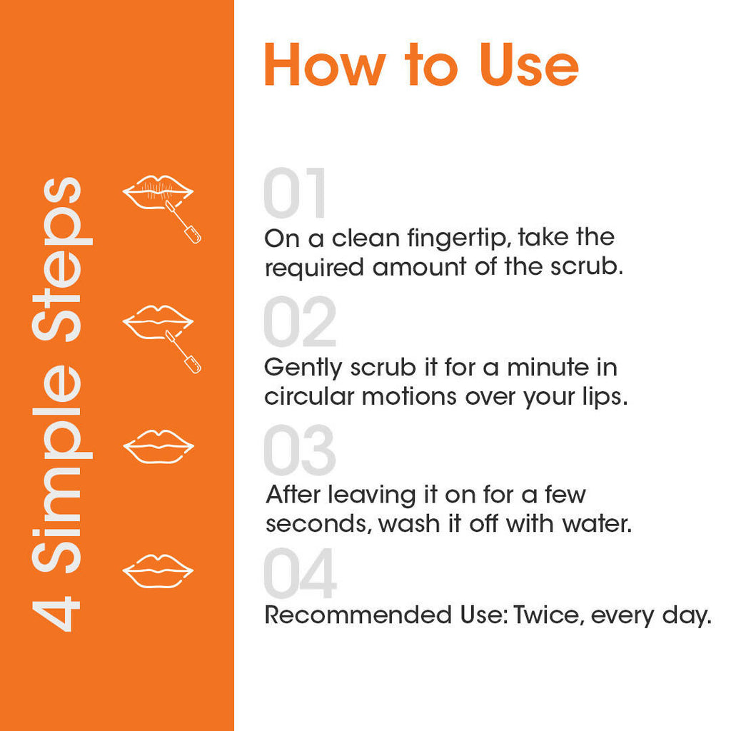 TAC - The Ayurveda Co. Vitamin C & E Lip Scrub | Grocsy