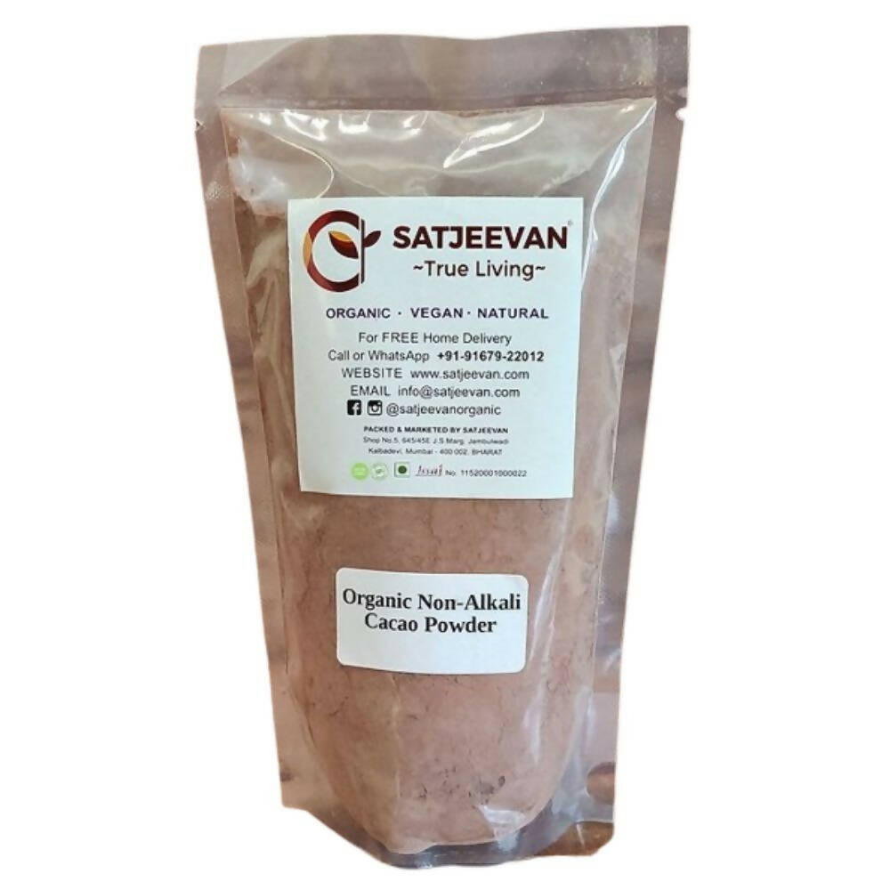 Satjeevan Organic Non-Alkali Cacao Powder | Grocsy