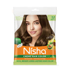 Nisha Creme Hair Color for Women - Light Brown | Grocsy