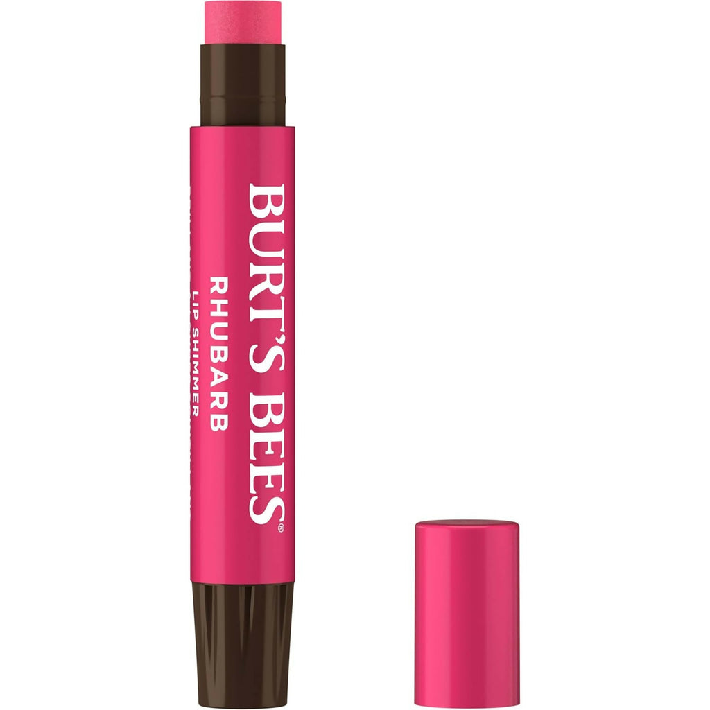 Burt's Bees Lip Shimmer for Women - Rhubarb | Grocsy