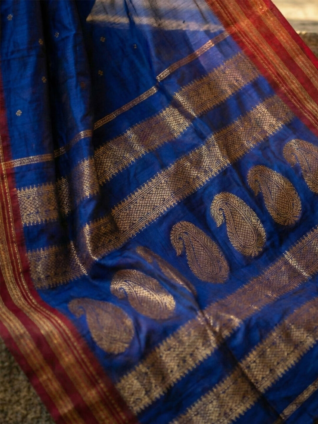 Shree Shyam Fashion Blue Soft Silk Saree | Grocsy