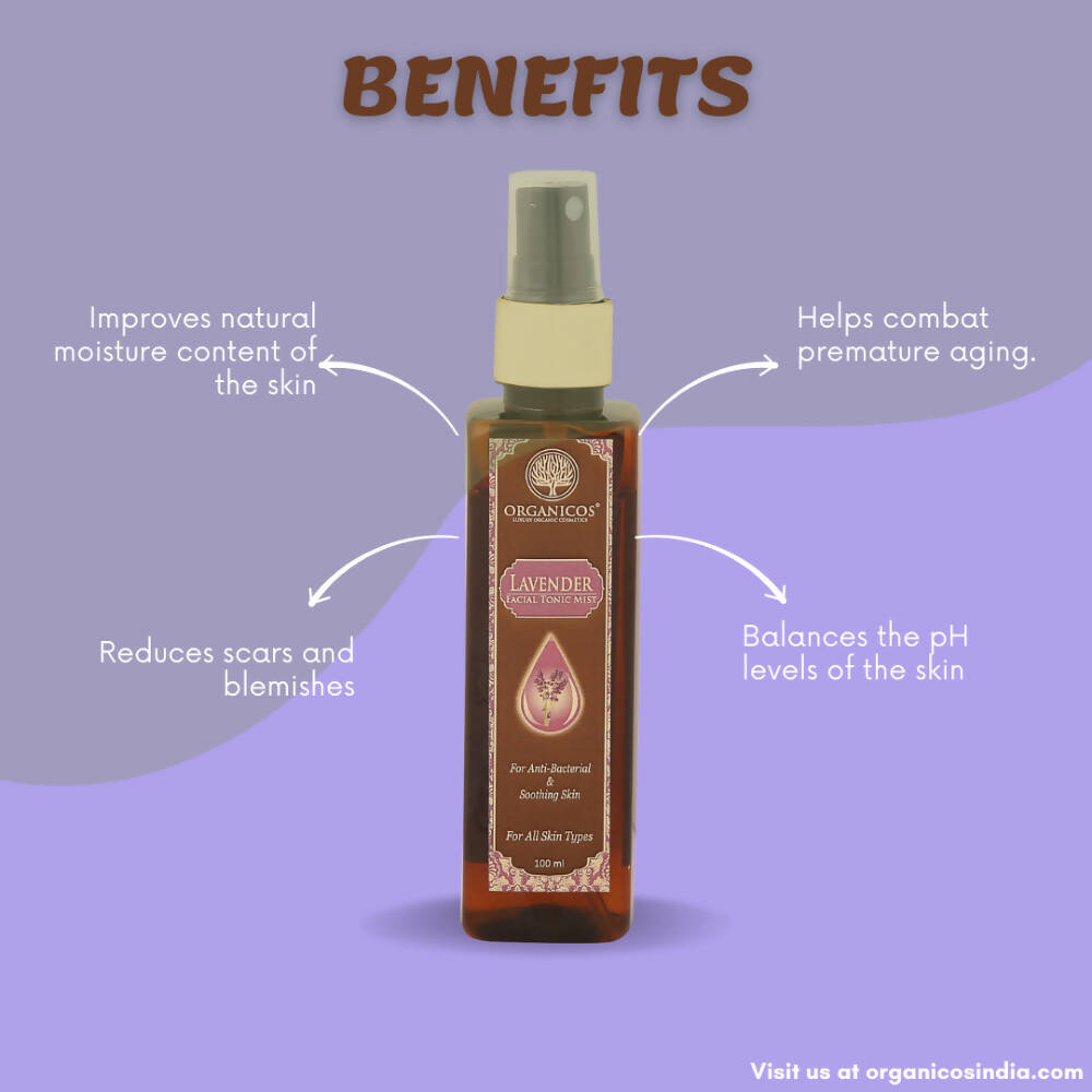 Organicos Lavender Facial Tonic Mist | Grocsy