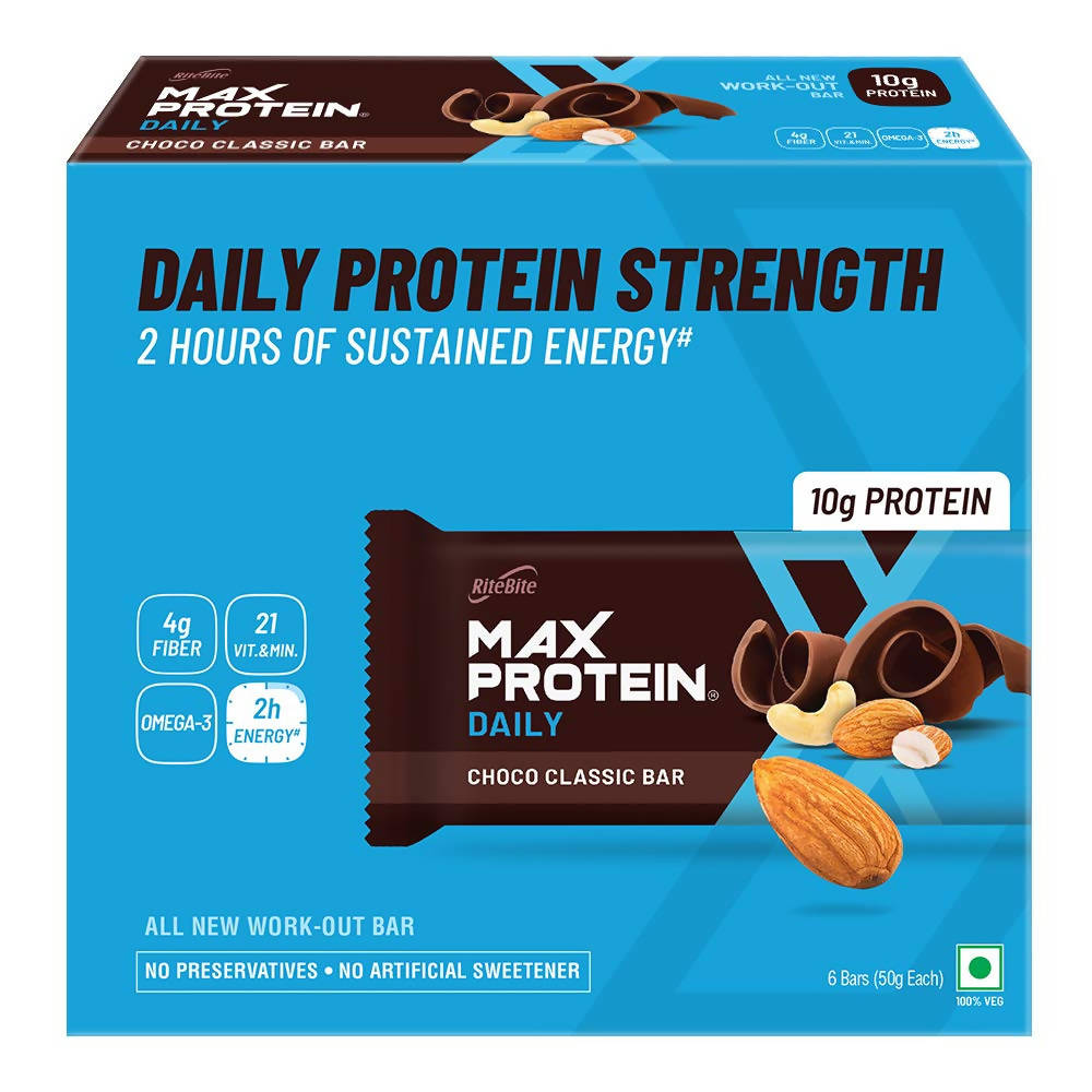 RiteBite Max Protein Daily Choco Classic Bar | Grocsy