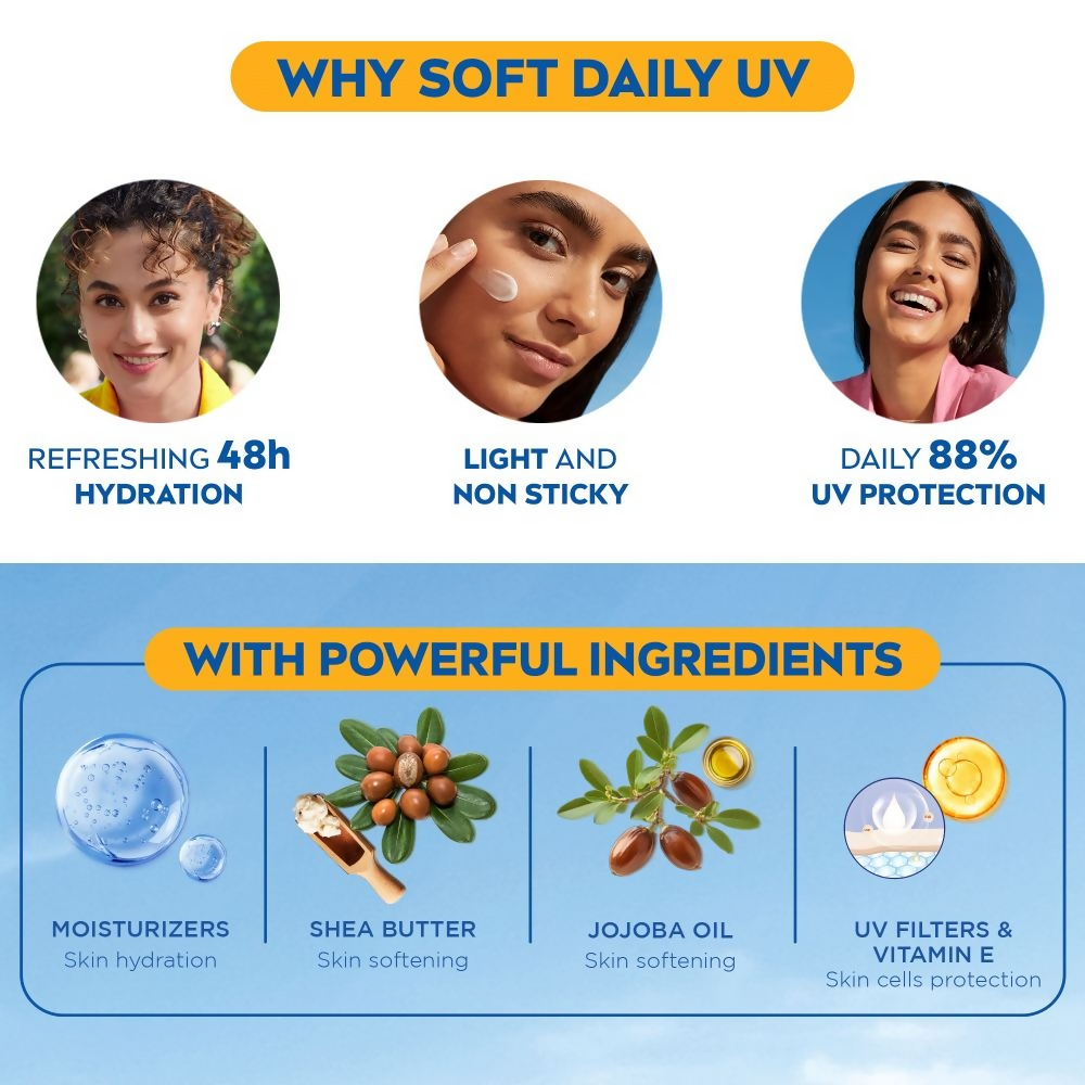 Nivea Soft Daily UV Light Moisturising Cream | Grocsy