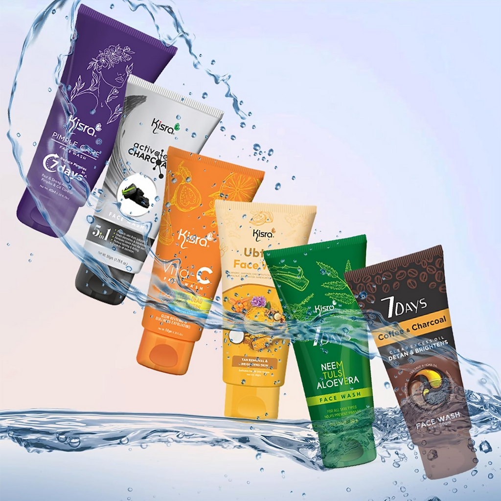 Kisra Activated Charcoal Anti-Pollution Face Wash | Grocsy