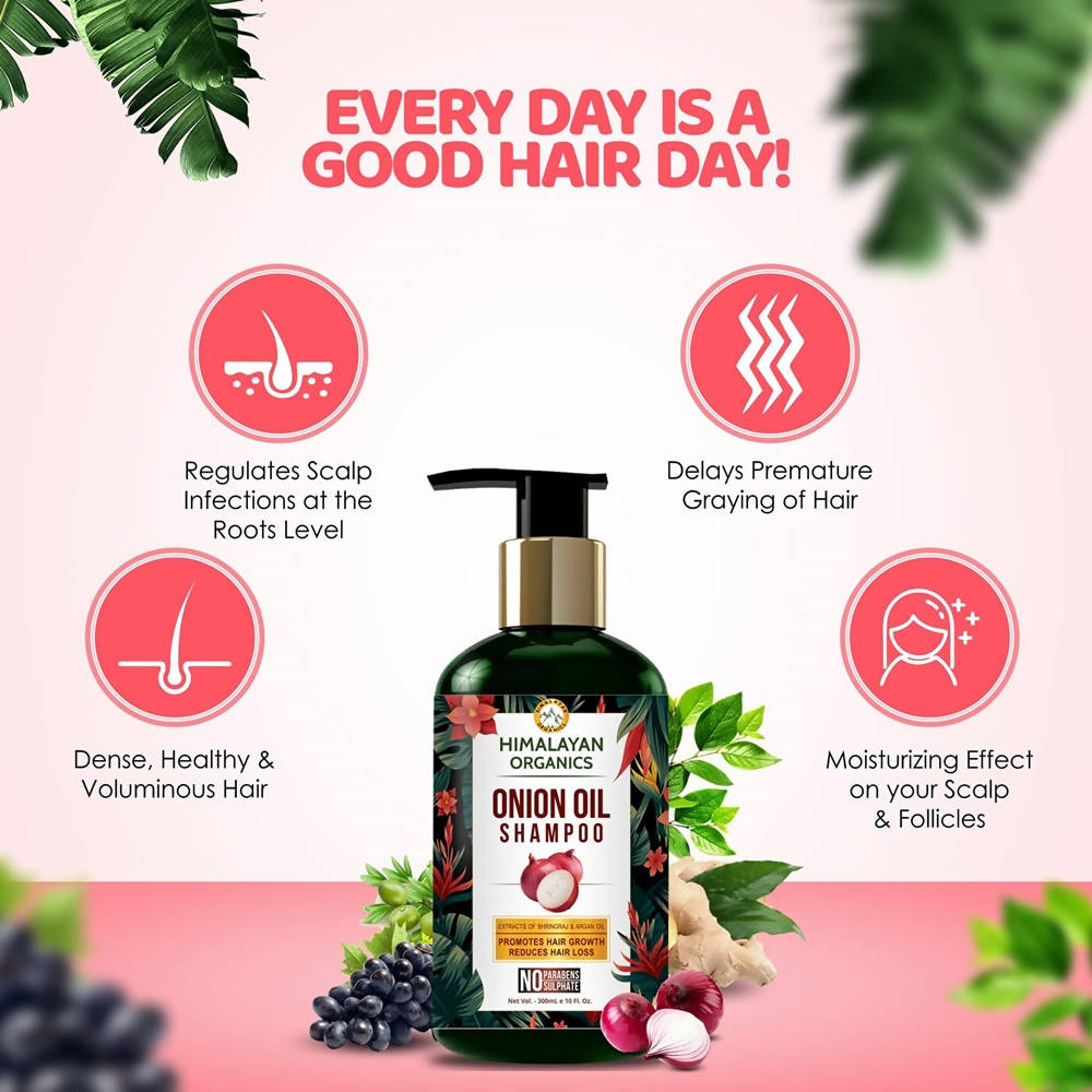 Himalayan Organics Onion Oil Shampoo | Grocsy