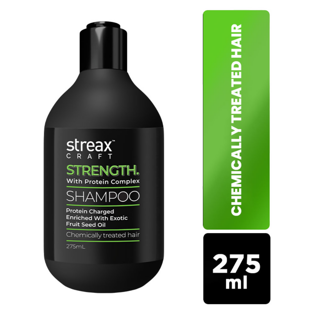Streax Craft Strength Shampoo For Chemically Treated Hair Strength with Protein Complex | Grocsy